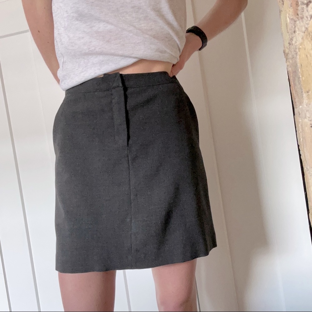 Gray Mini Skirt